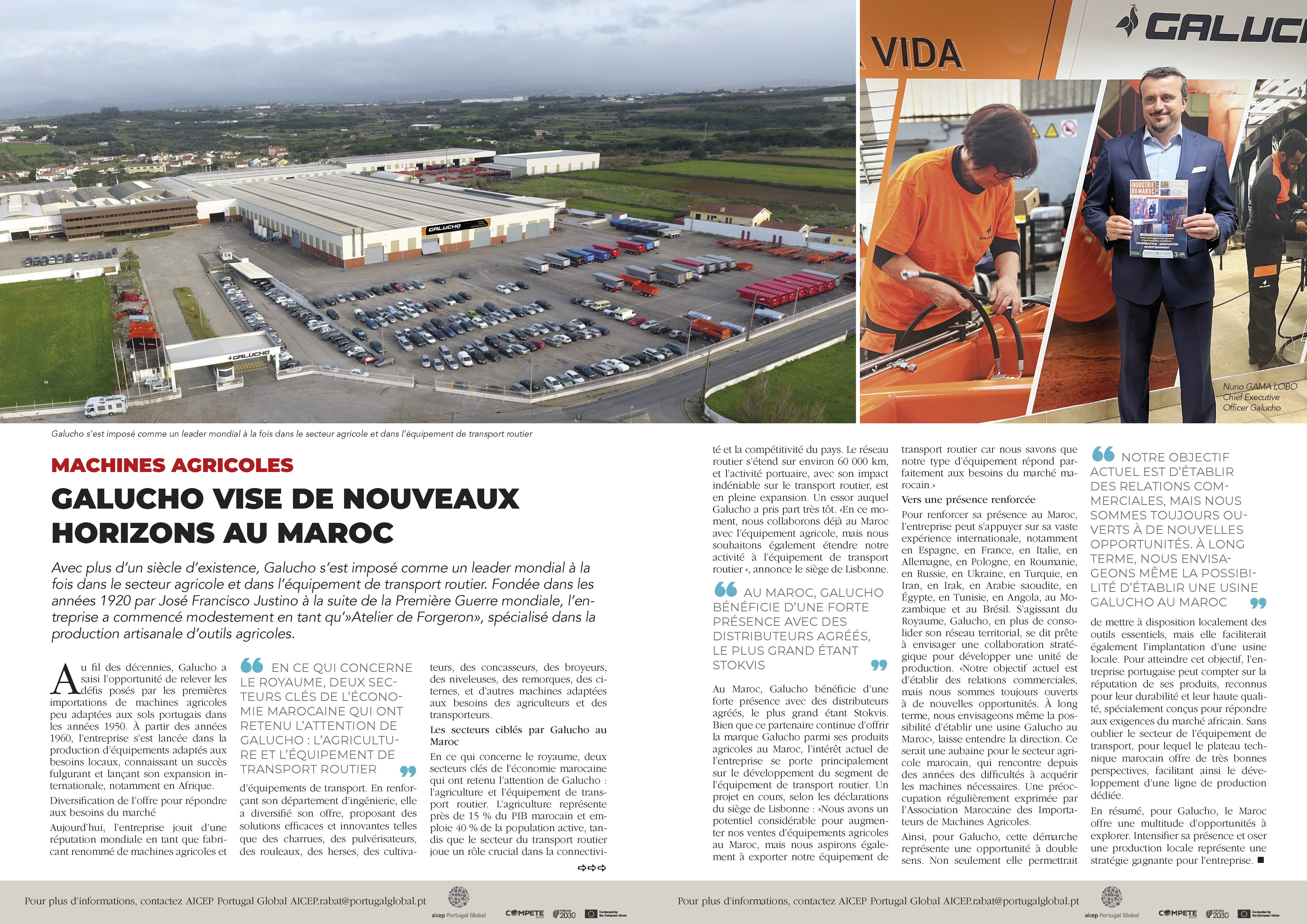 Galucho na revista Industrie du Maroc